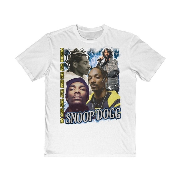 Gildan Other - Vintage Style White Snoop Dogg 90s Rap Tee